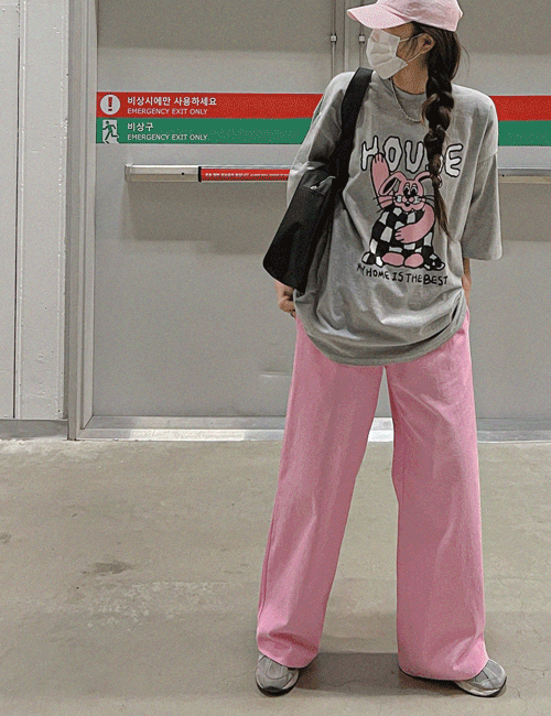 [봄여름신상/3color]래빗 토끼 프린팅 루즈핏 오버핏 티셔츠